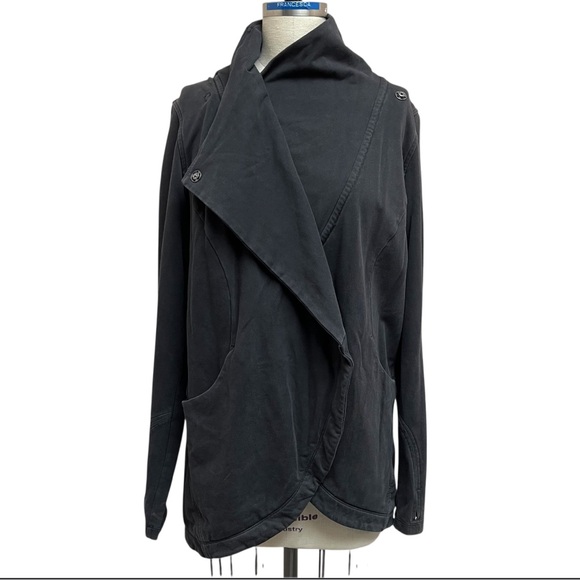 lululemon athletica Jackets & Blazers - Lululemon That's A Wrap Jacket French Terry Asymmetric Jacket